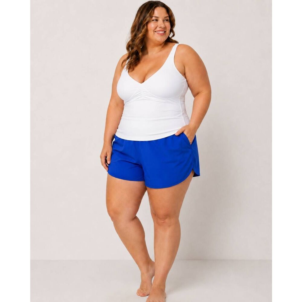 NWOT Land's End Blue Swim Shorts Size 24W